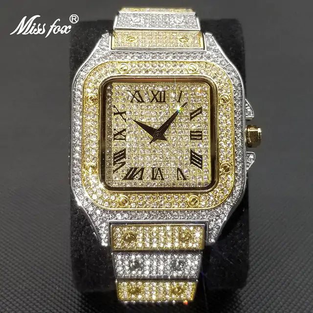 Men's Top Brand Luxury Full Diamond Watch