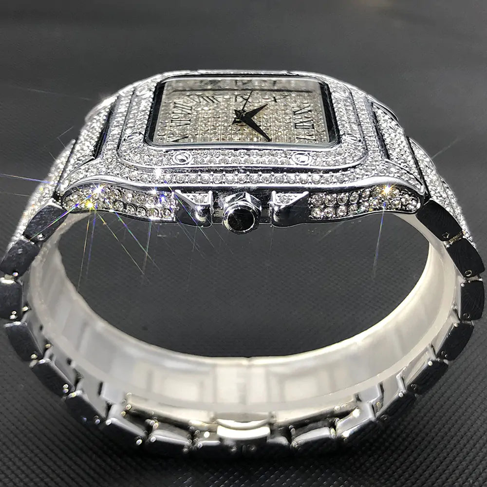 Men's Top Brand Luxury Full Diamond Watch