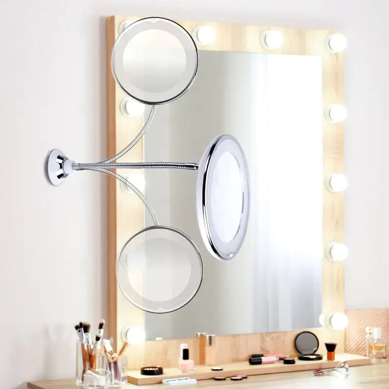 Magnifying LED Lighted Makeup Mirror